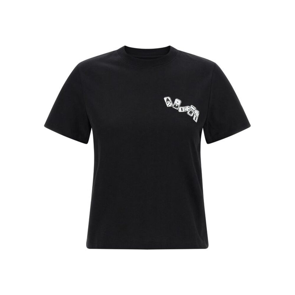 Amiri Black Cotton Women's T-Shirt